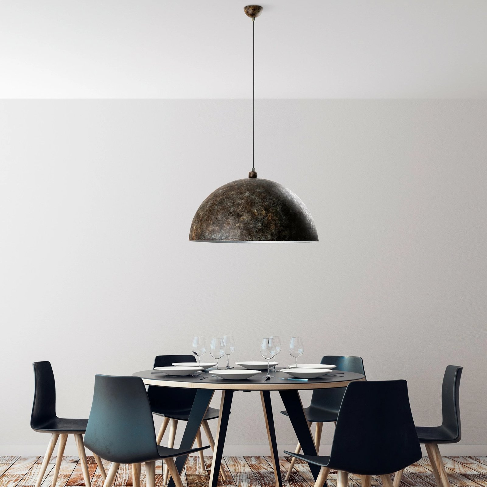 Llambë tavani Opviq, KURE-60-236-RETRO, ngjyrë antike, trup metalik