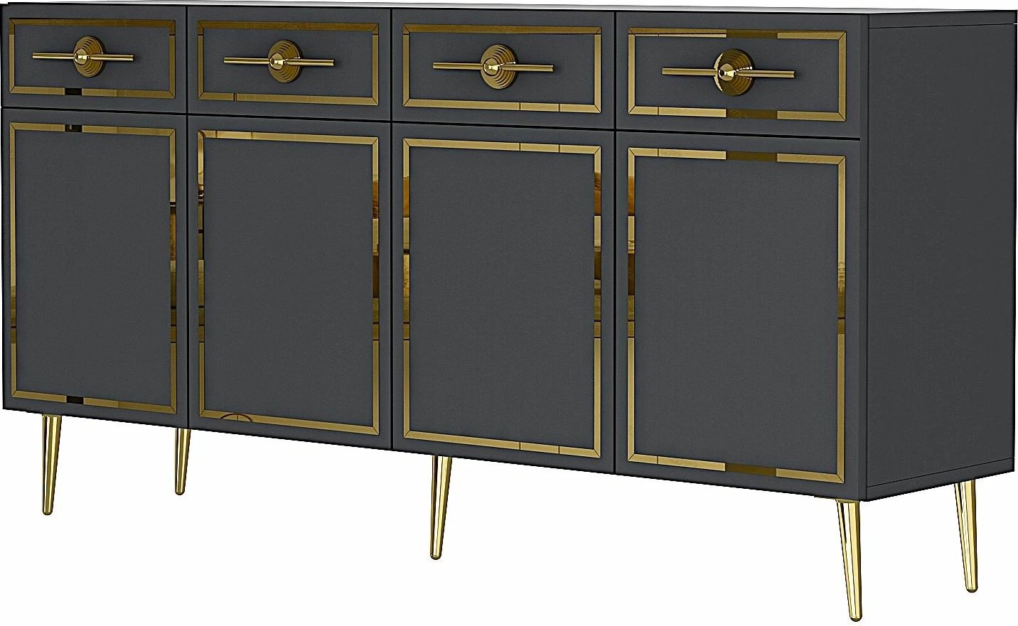 Konsol Skye Decor, Belly KB150, antracit dhe ar