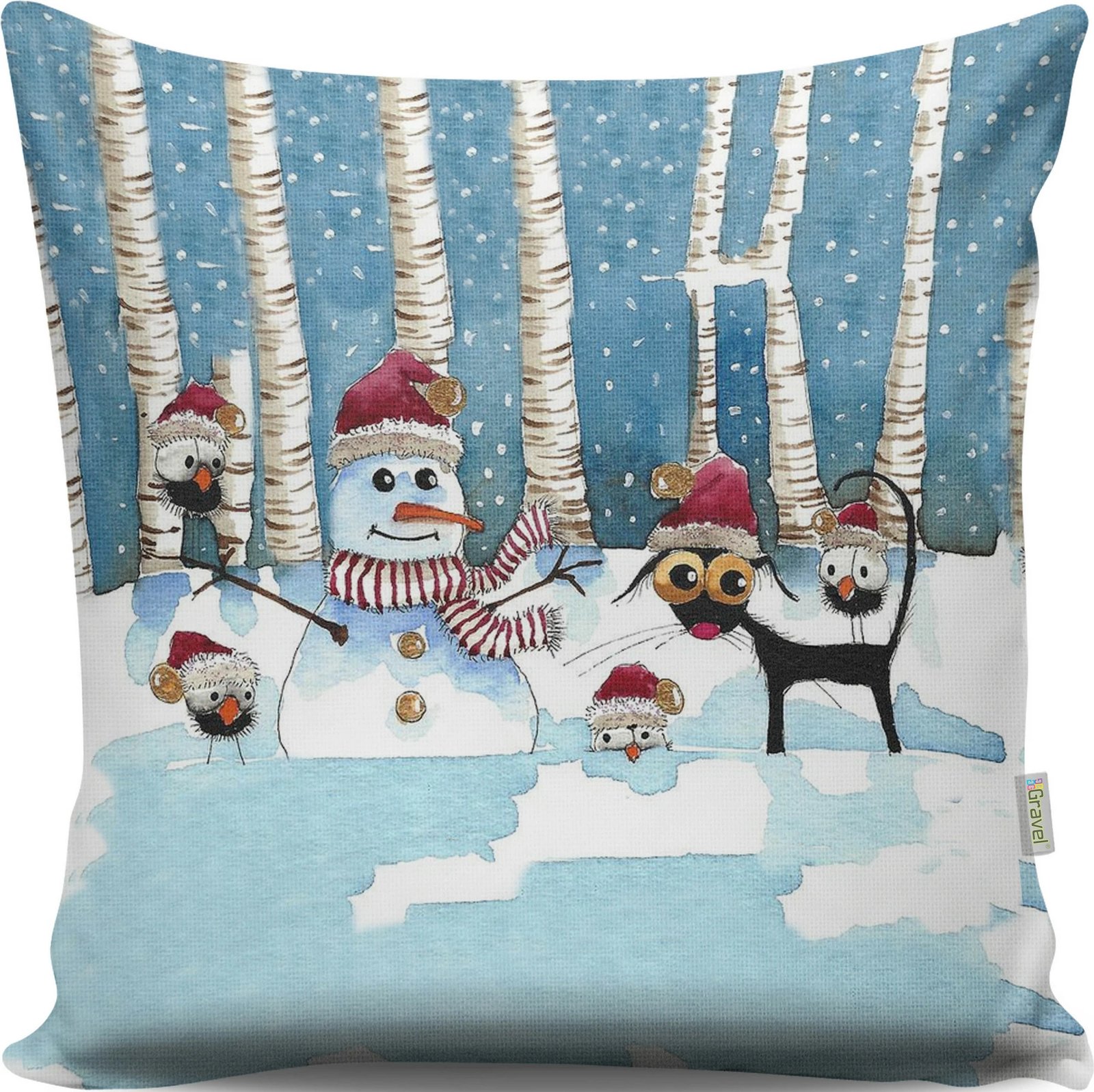 Jastëk dekorativ Evila Originals, A13042, shumëngjyrësh, 43x43cm