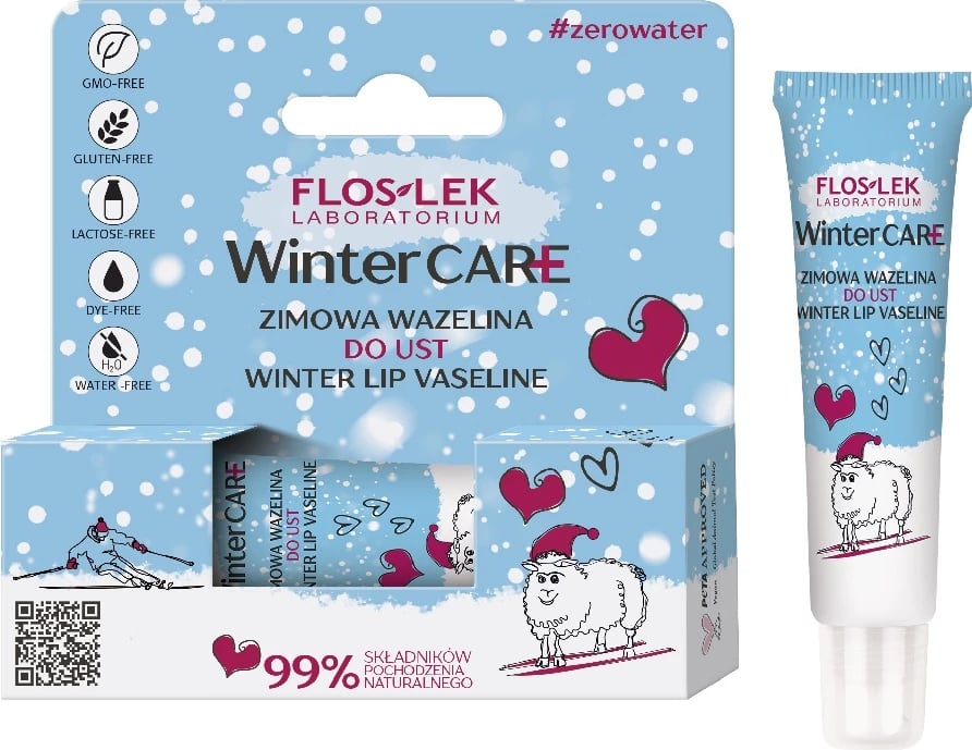 Vazelina për buzë Floslek Winter Care për femra, 10g