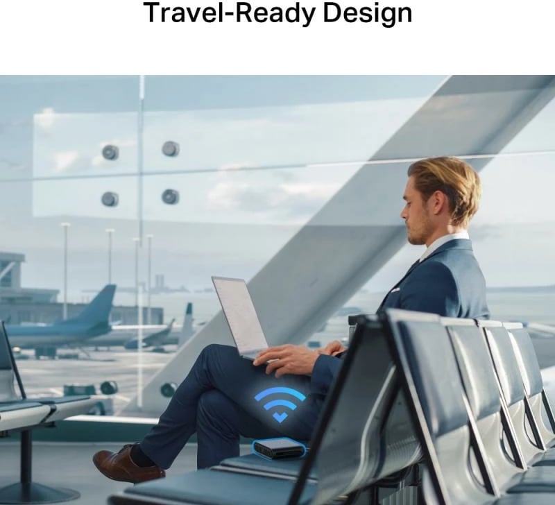 Ruter Wi‑Fi, TP-Link, TL-WR1502X, shpejtësi 1.2–1.54 Gbps, 1 port, i zi