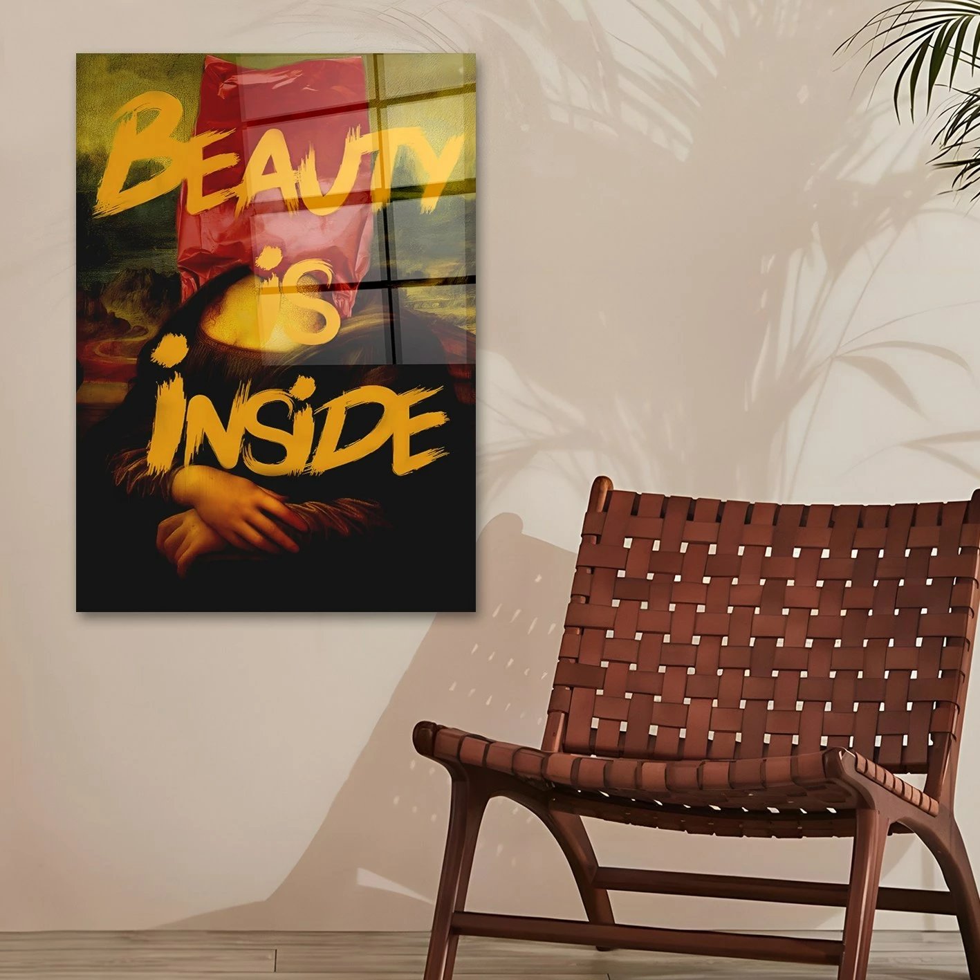 Pikturë dekorative prej xhami të temperuar, shumëngjyrëshe, Wallity CAM3688 - 70100, 70x100cm