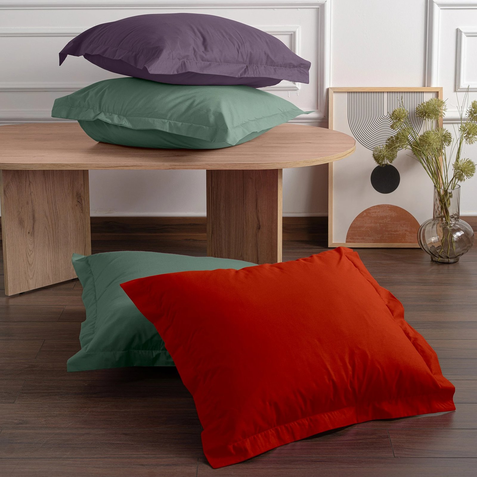 Set këllëfësh jastëku (2 copë), L'Essentiel Linge de Maison, ngjyrë e gjelbër, Lola