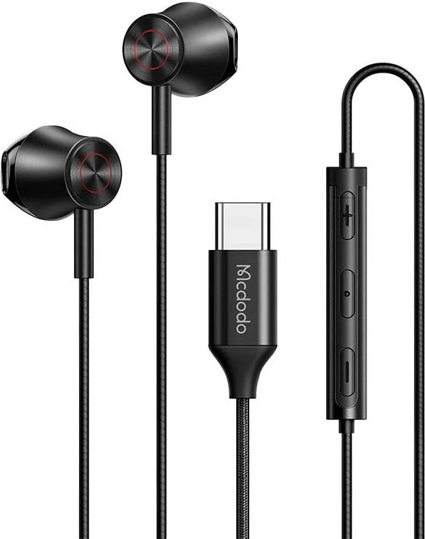 Kufje me tela Mcdodo HP-4080, USB-C, të zeza