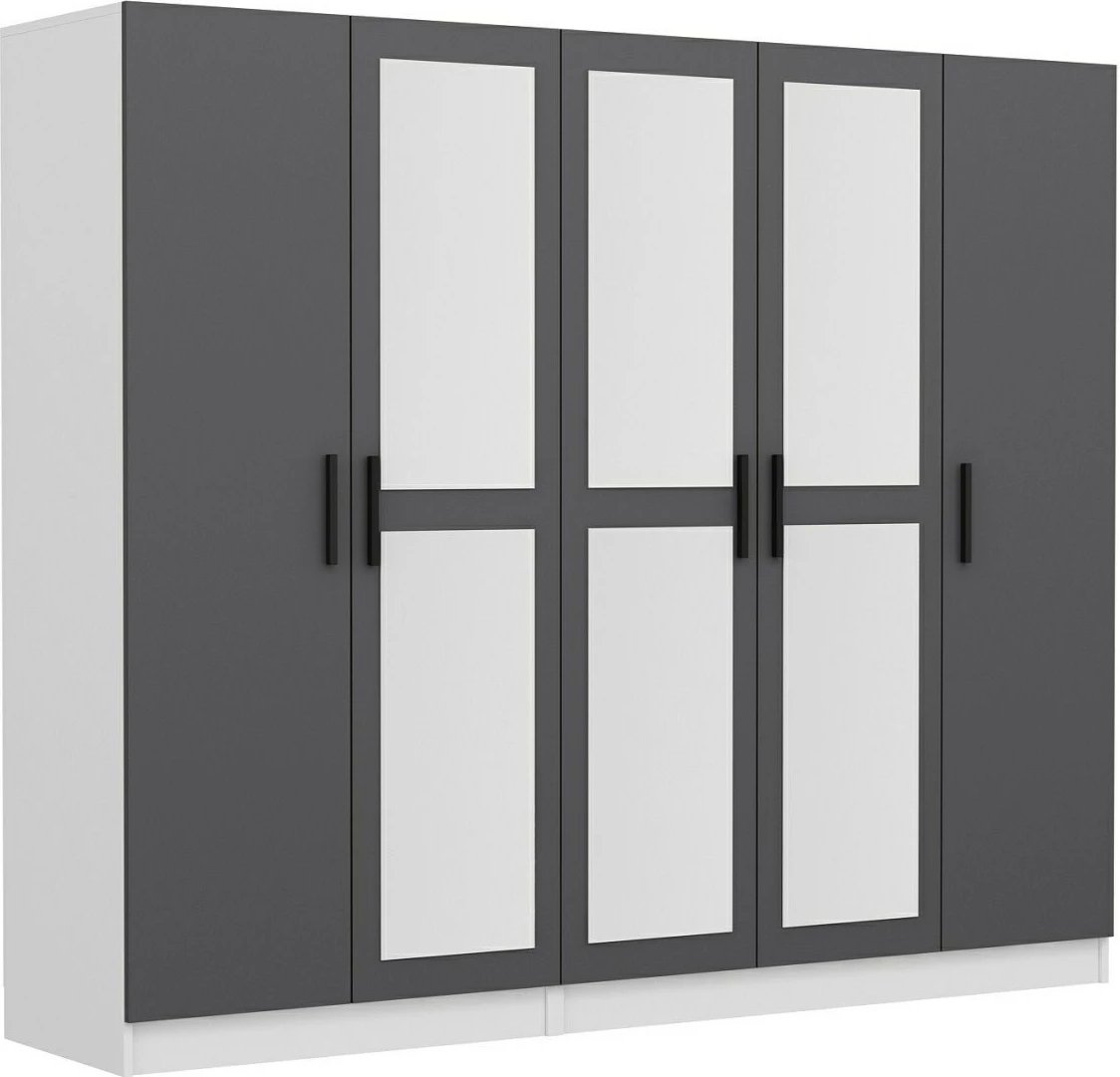 Dollap për dhomë gjumi, ngjyrë antracit, Skye Decor, 4959