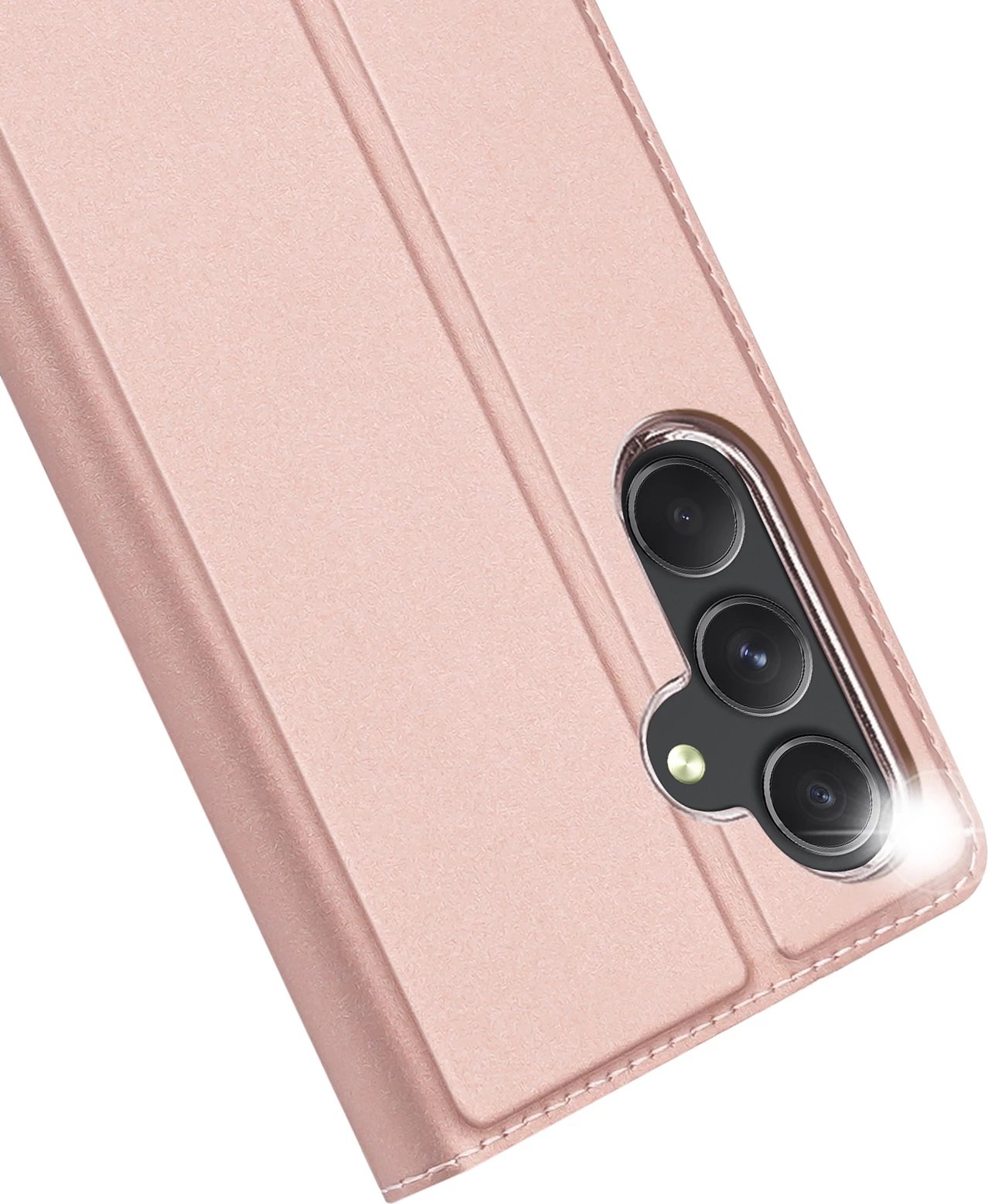 Mbështjellës Dux Ducis Skin Pro për Samsung Galaxy S24+, me kapak, rozë
