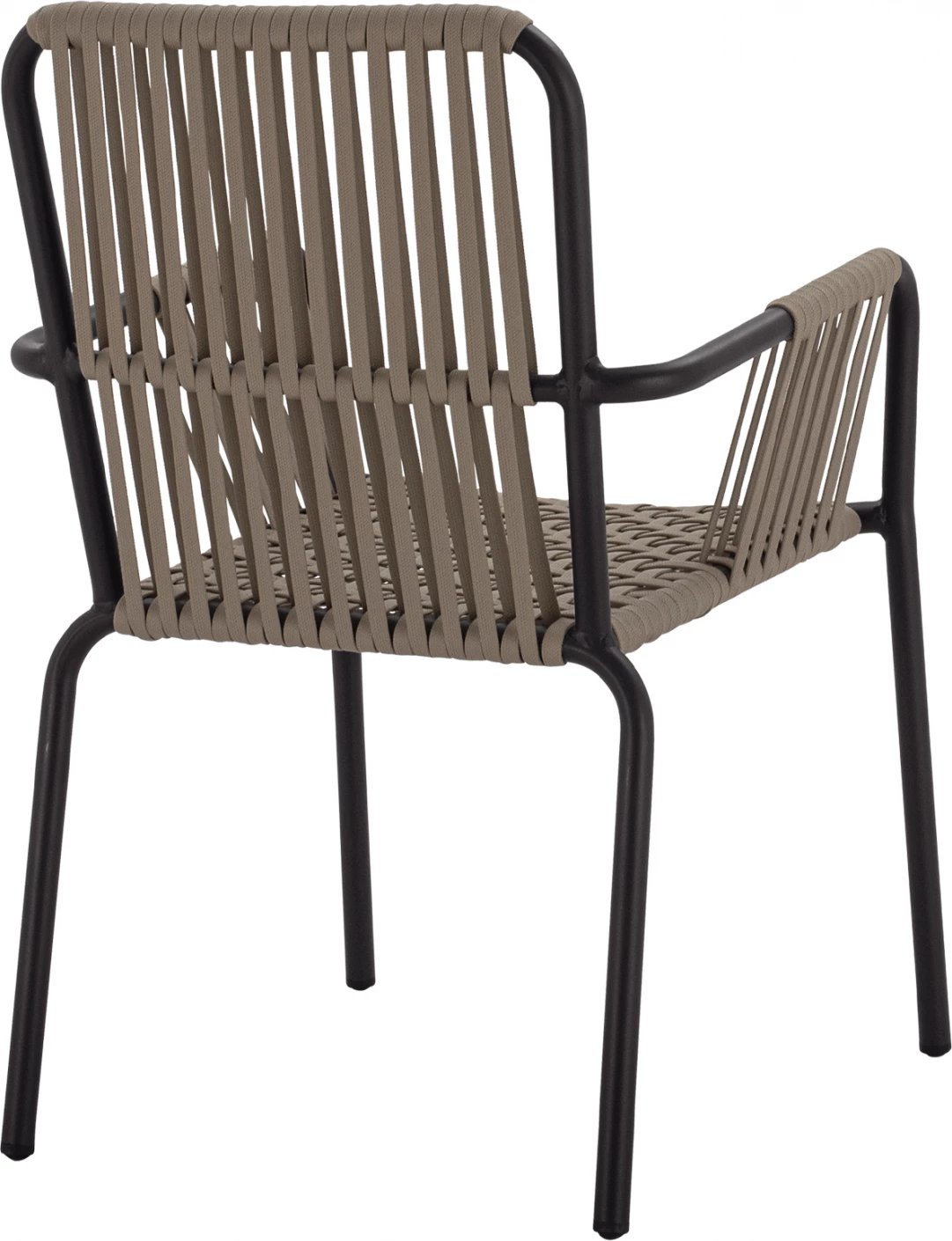 Karrige alumini me litar të gjerë, ngjyrë kapuçino, FH5784.02, 56x58x85 cm