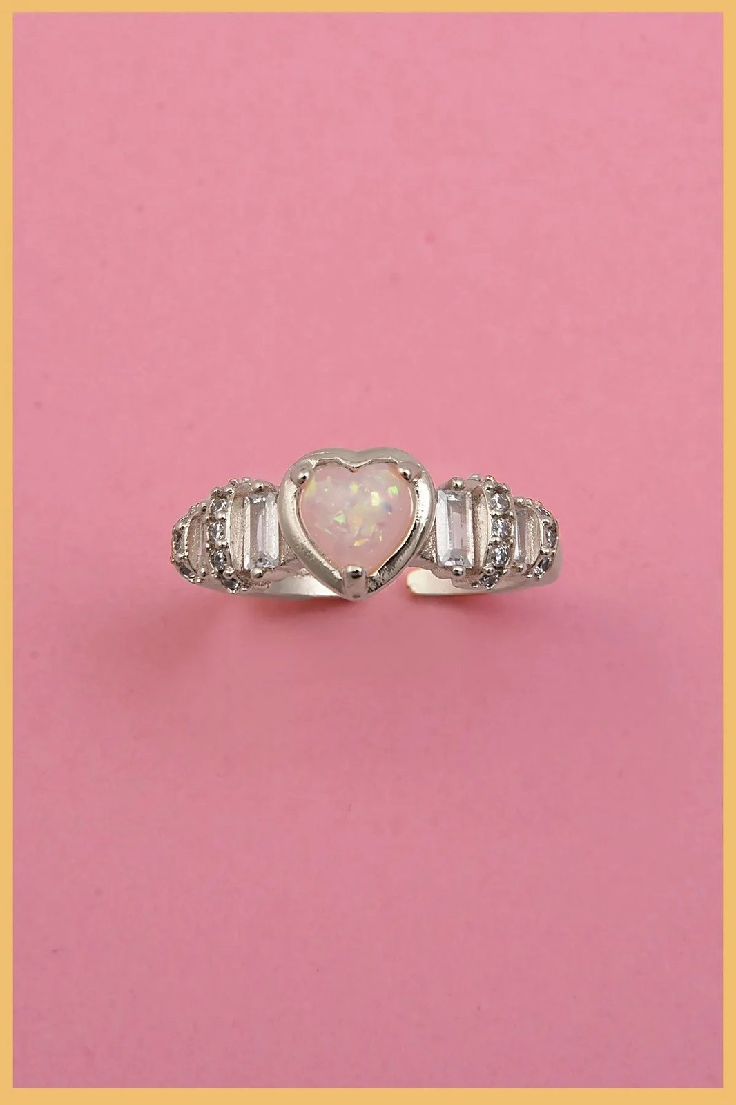 Unazë argjendi Jumeon, ngjyrë argjendi, gur zirkon