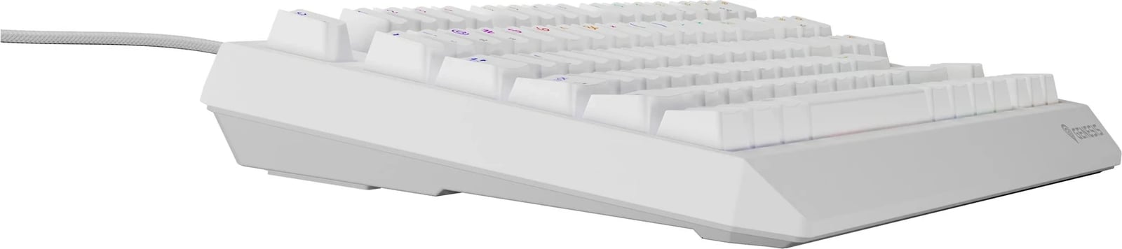 Tastierë mekanike GENESIS Thor 230 TKL, QWERTY US, RGB, Wireless + Bluetooth, Bardhë