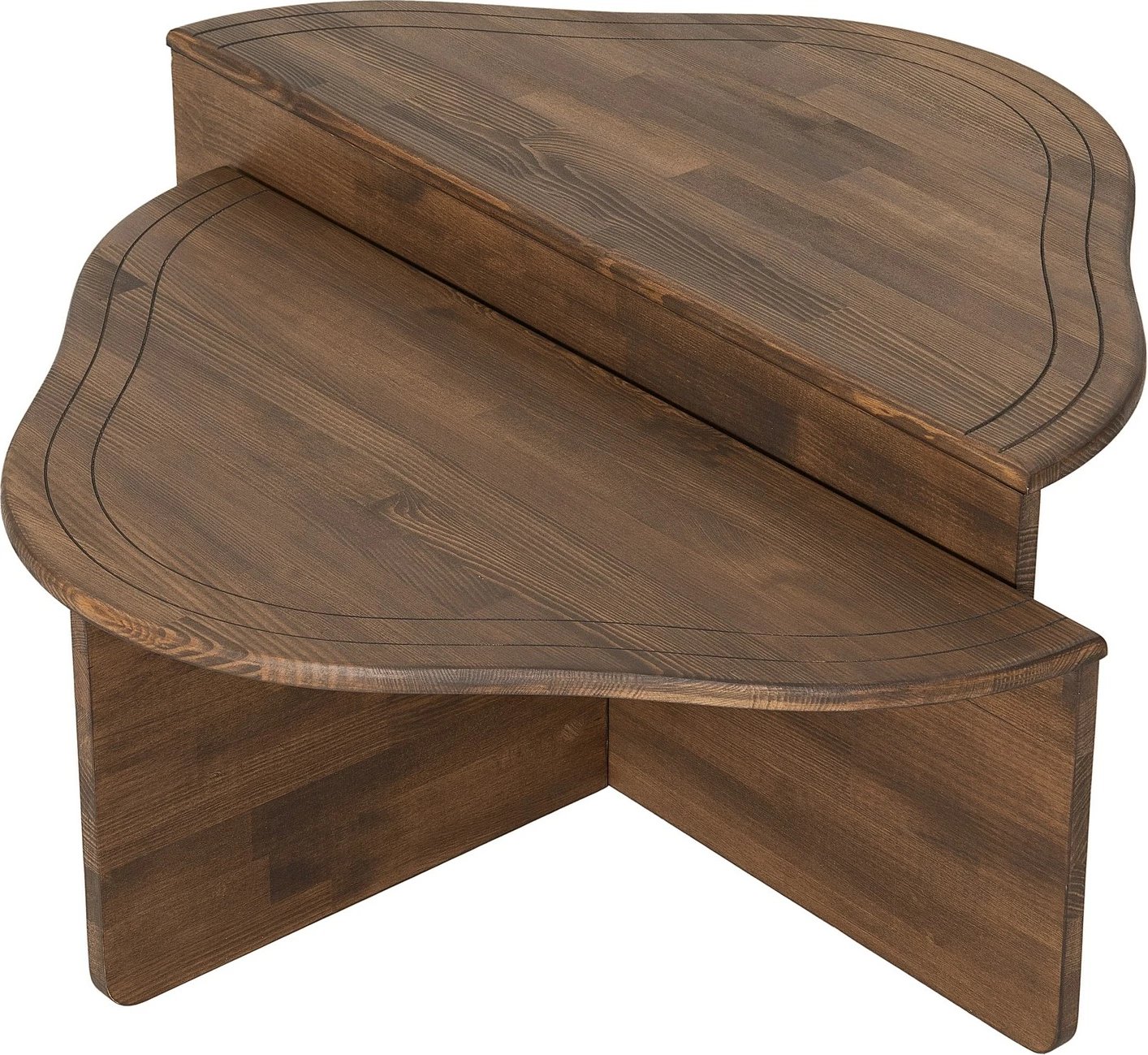 Tavolinë e ulët Hanah Home, Altopiano, ngjyrë arre