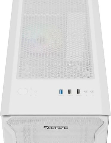 Kasë Natec Genesis IRID 503 ARGB LITE, Micro Tower, ARGB, e bardhë Kasë Natec Genesis IRID 503 ARGB LITE, Micro Tower, ARGB, e bardhë