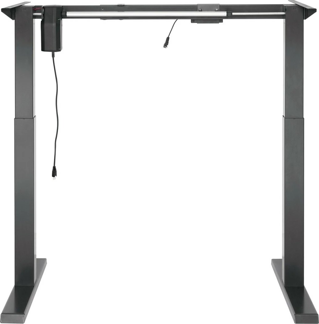 Kornizë tavoline me rregullim elektrik të lartësisë, Maclean Ergo Office ER-433, rregullim 73–123 cm, gjerësi 84–130 cm, gri