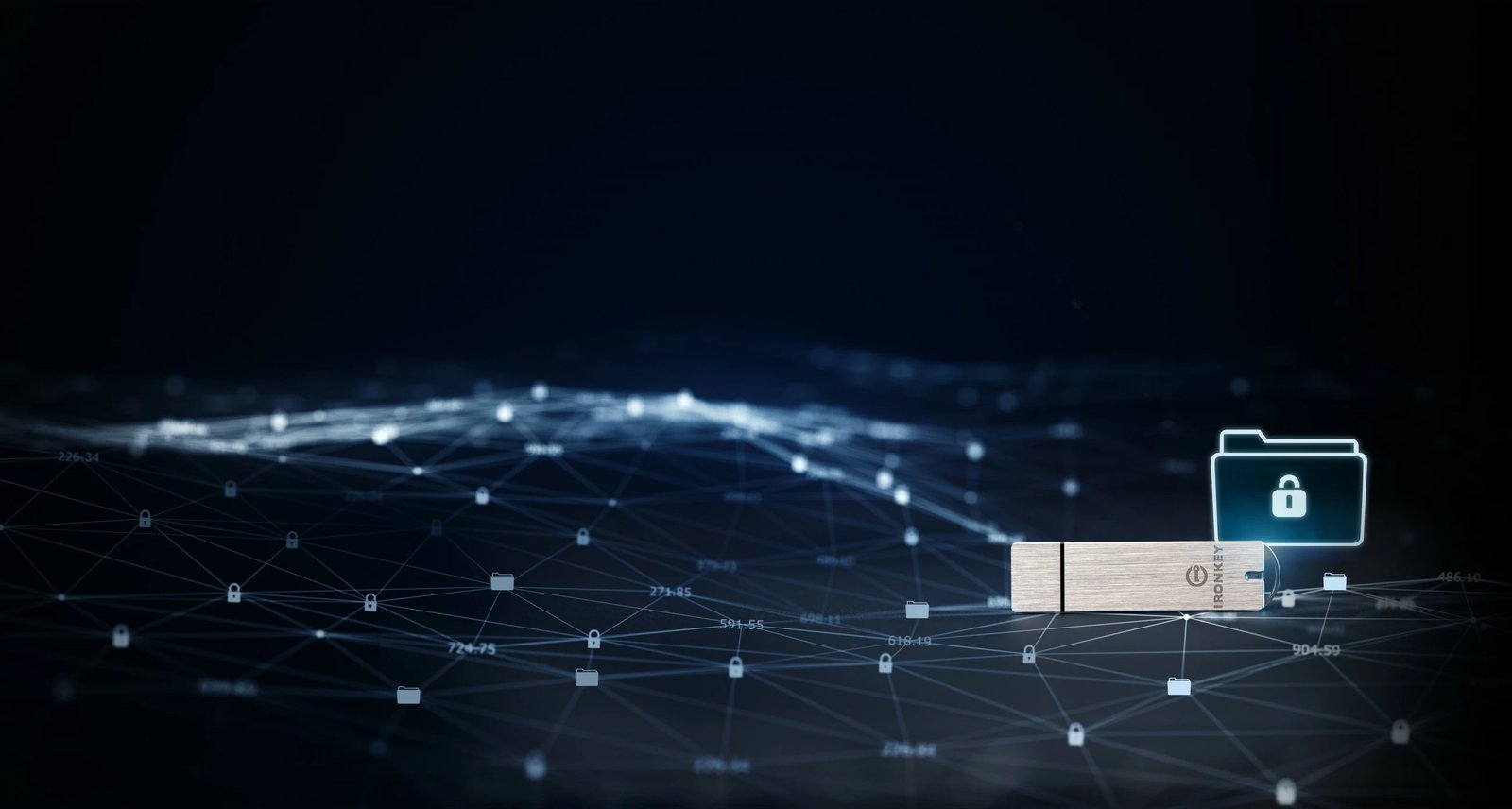 USB Kingston IronKey Enterpr S1000 64GB argjend