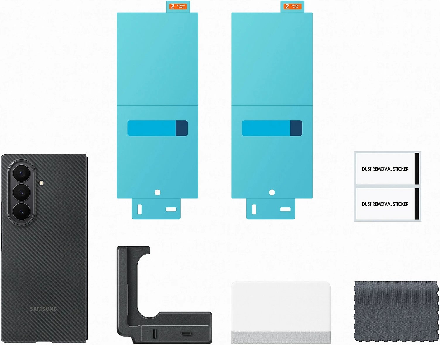 Mbështjellës Samsung Carbon Shield për Galaxy Fold7, silikon, i zi