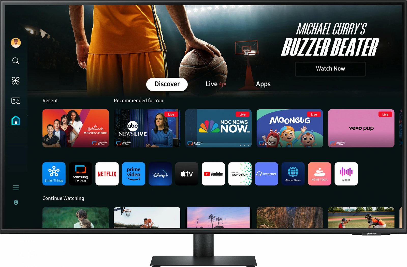 Monitor Samsung M70D, 43", 4K Ultra HD, LCD, i zi