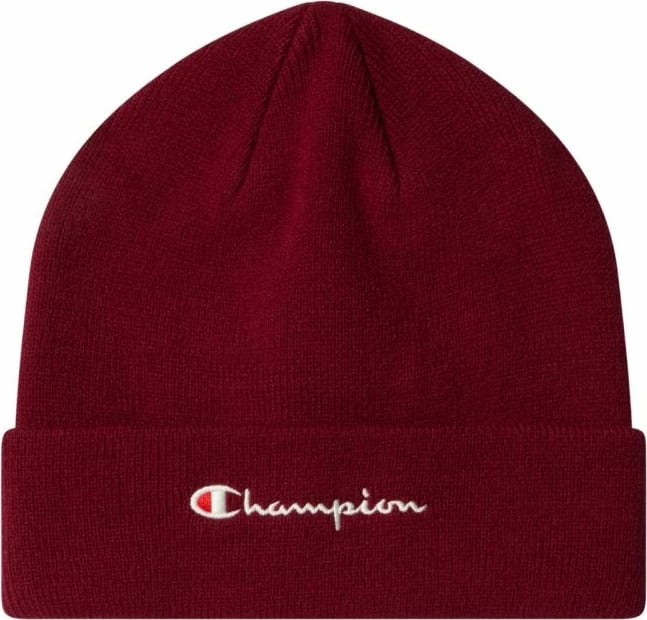 Kapelë beanie Champion, burgundy