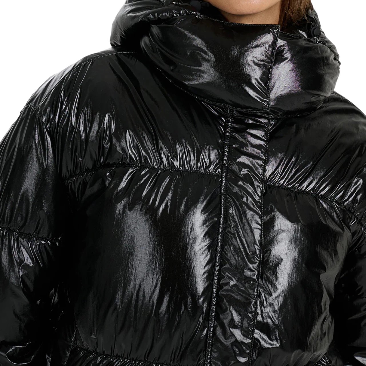 Jakne dimri për femra 4F, e zezë