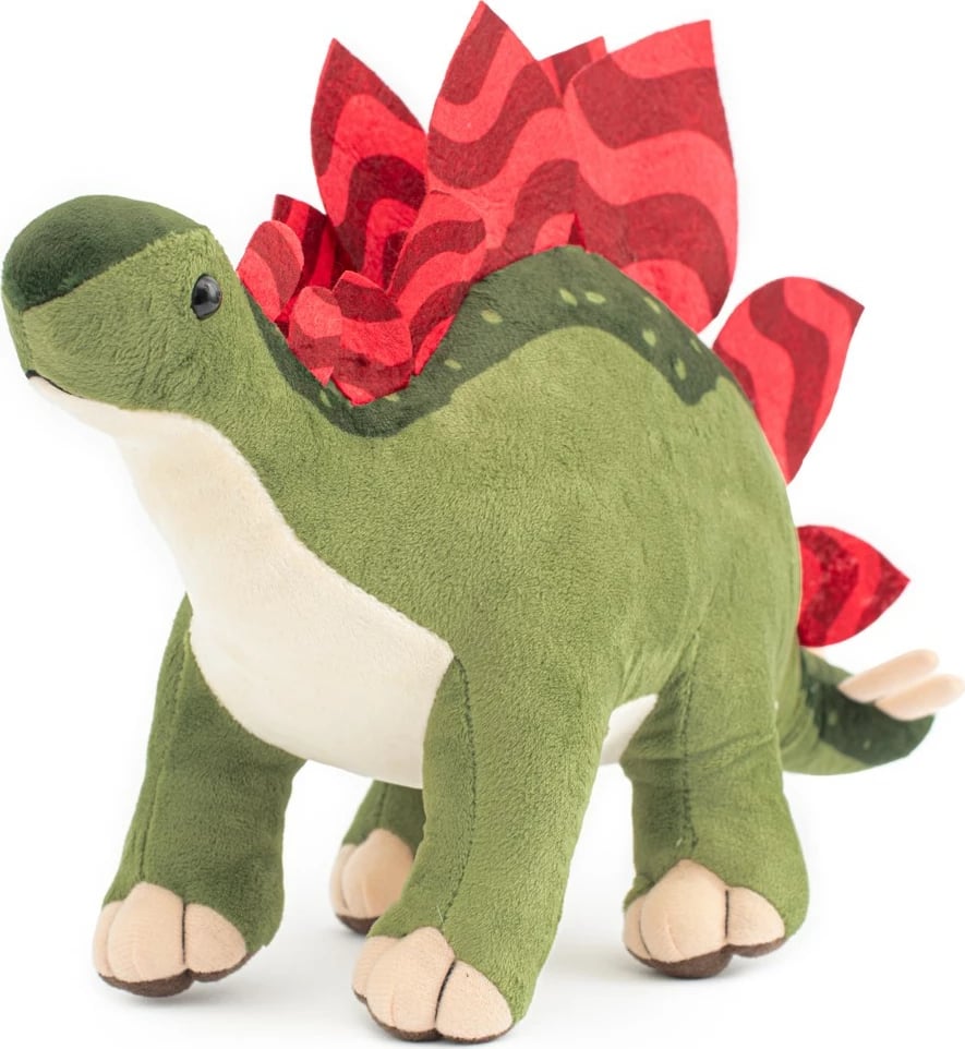 Lodra pelushi dinozaur, Baby Mix, Stegosaurus, 38 cm, jeshile