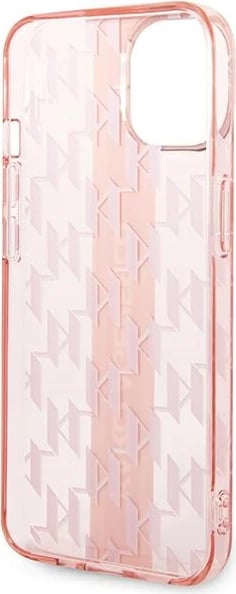 Mbështjellës Karl Lagerfeld Mono Vertical Stripe për iPhone 14 Plus 6.7", Rozë