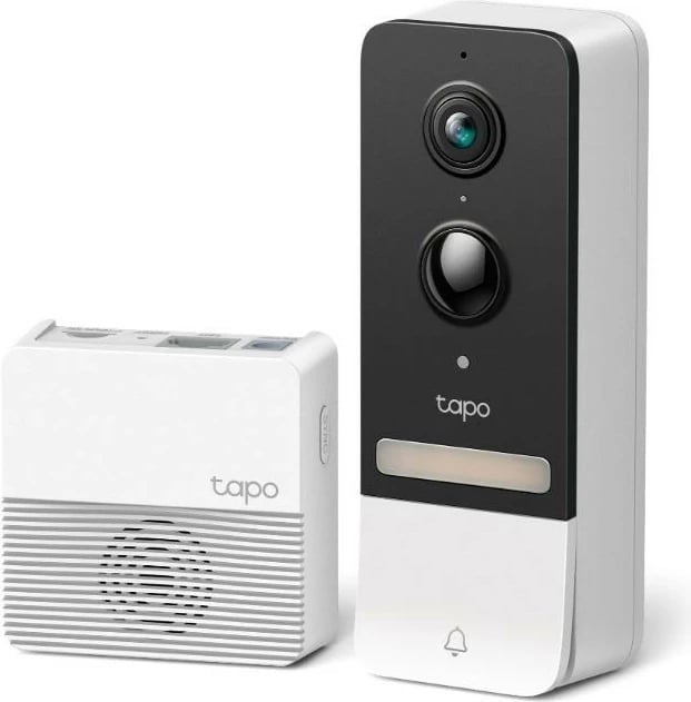Video-derë inteligjente TP-LINK Tapo D230S1, 2K 5MP, pa tela, e bardhë, me hub