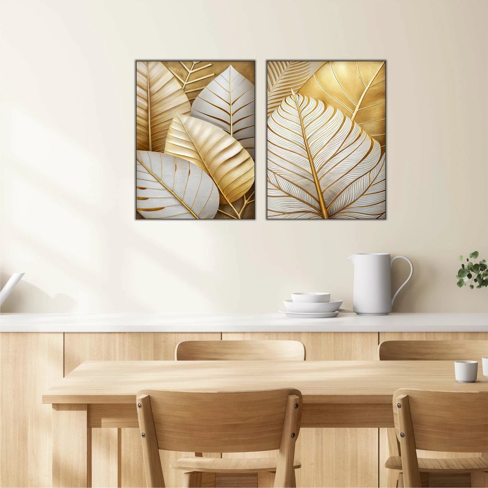 Pikturë dekorative MDF (2 copë), Wallity, shumëngjyrëshe, 60x80cm