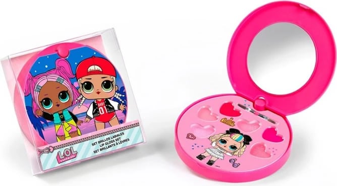 Set grimi kompakt për fëmijë CARTOON LOL unisex rozë