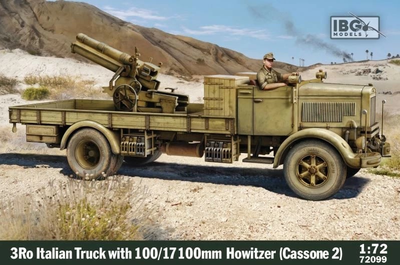 Model plastik kamion ushtarak IBG 3Ro me Howitzer 100/17 100mm, 1:72 Model plastik kamion ushtarak IBG 3Ro me Howitzer 100/17 100mm, 1:72