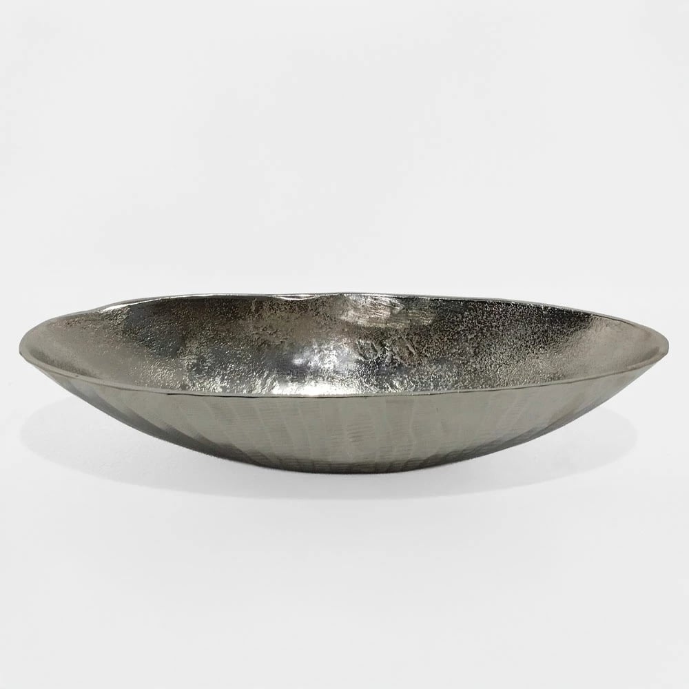 Enë dekorative CIOTO, alumin, argjend, 43x18x9cm