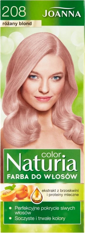 Ngjyrë për flokë Joanna Naturia Color 208 Rose Blonde për femra