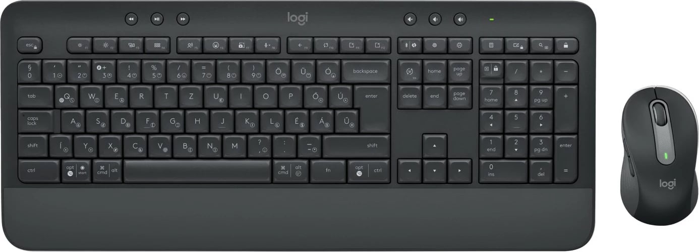Tastierë me maus Logitech MK650 FOR BUSINESS, wireless, full-size, QWERTZ, e zezë