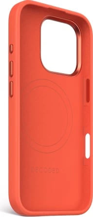 Mbështjellës Decoded AntiMicrobial Silicone Stacks me MagSafe për iPhone 16 Pro, Portokalli