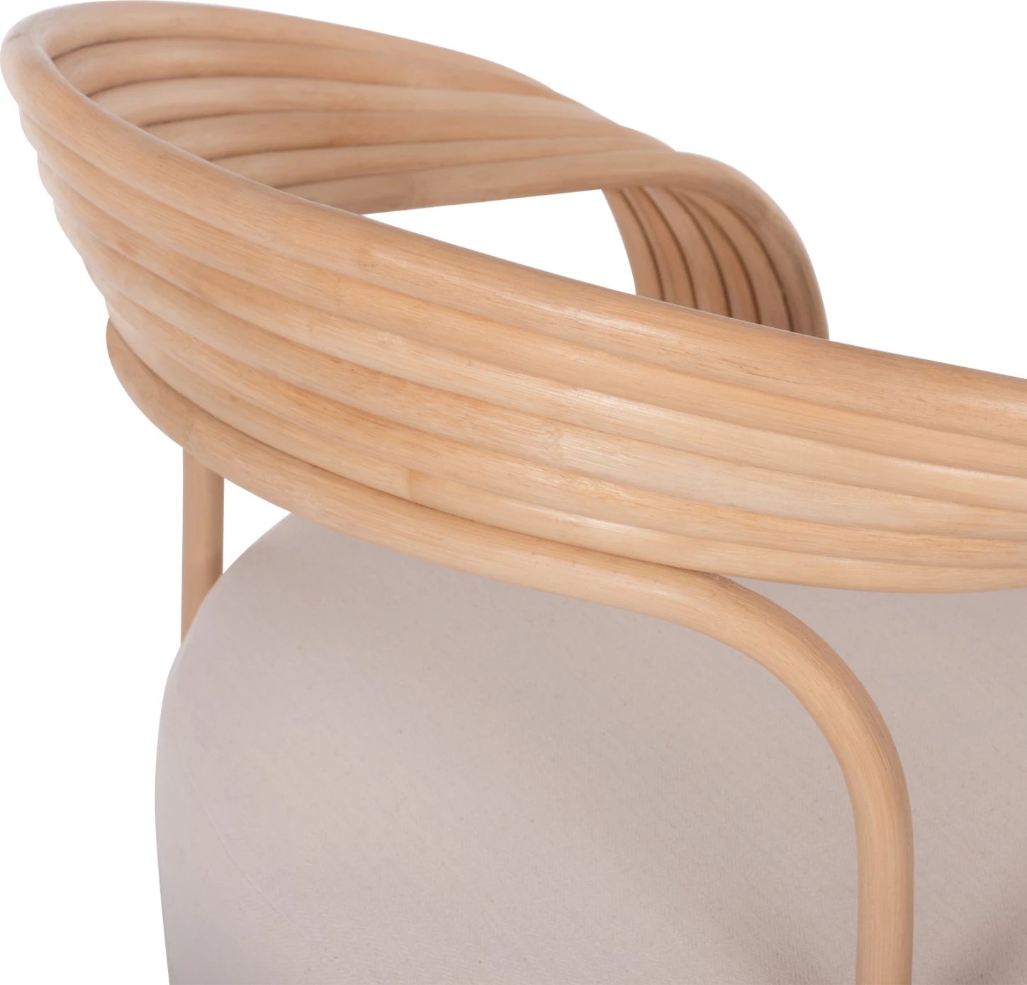 Karrige DUCHESS prej ratanit me jastëk të madh FH9478 81x59x70 cm