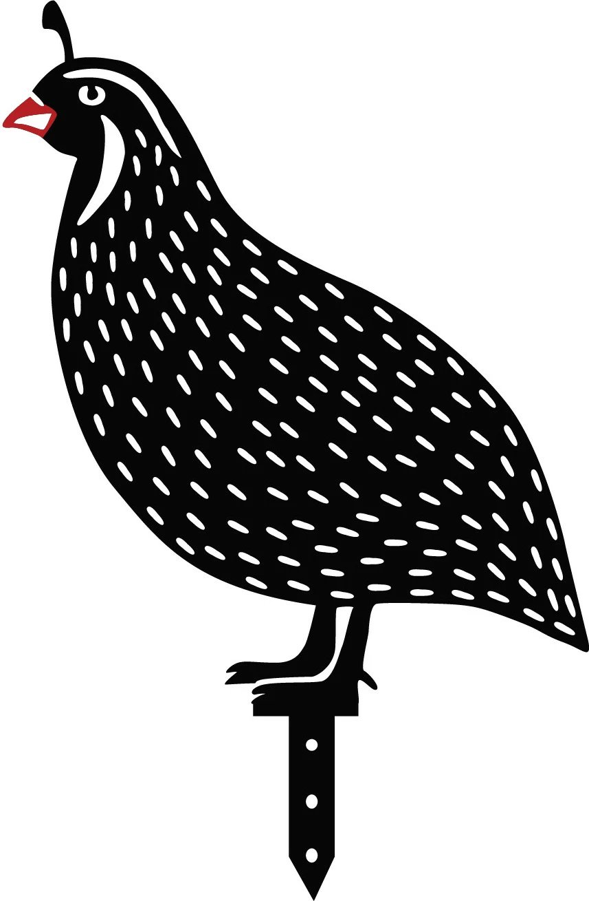 Set dekorativ metalik për kopsht, dizajn Aberto, thëllëza