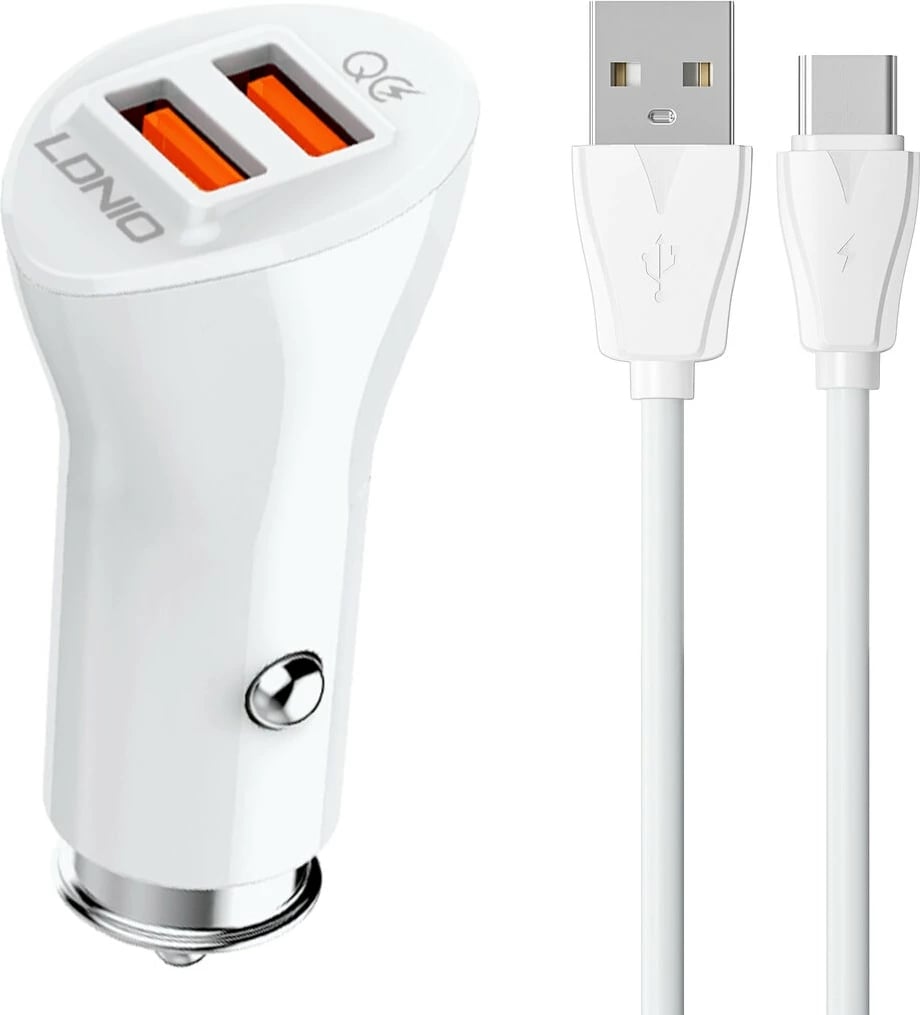 Karikues për veturë Ldnio 36W Dual USB Ports Fast Car charger