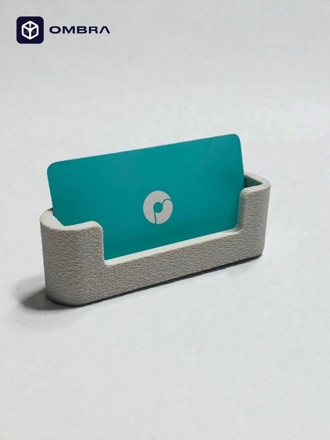 Mbajtëse për vizitëkarta solid surface, e bardhe