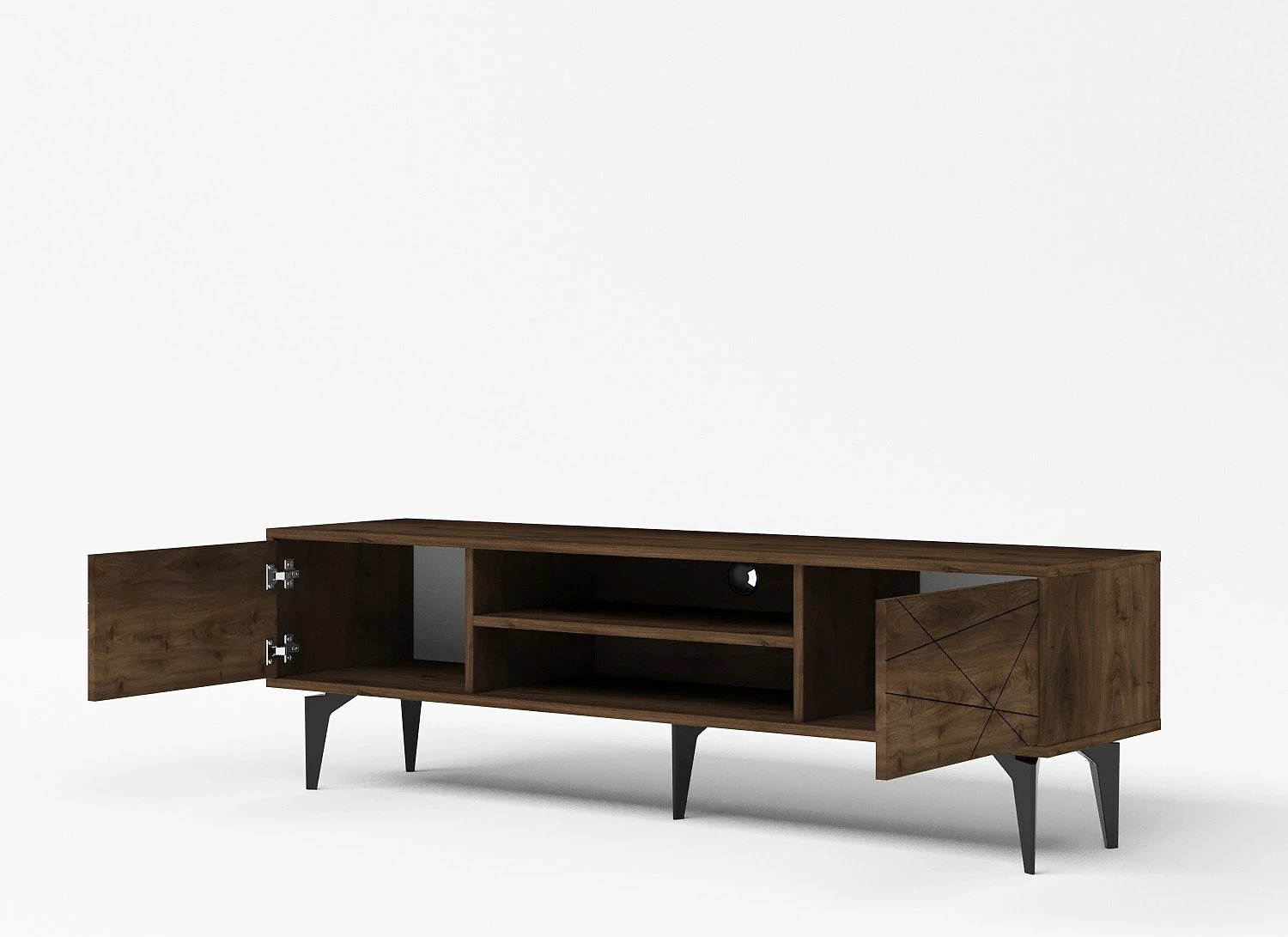 Komodë TV Brendon, ngjyrë arre, Skye Decor