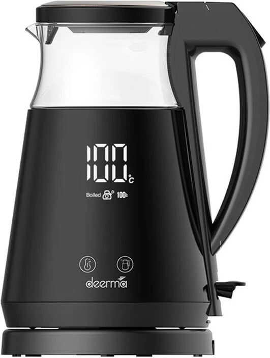 Ibrik elektrik Deerma SH90W me ekran të zgjuar, 1.7L, 1700W, i zi