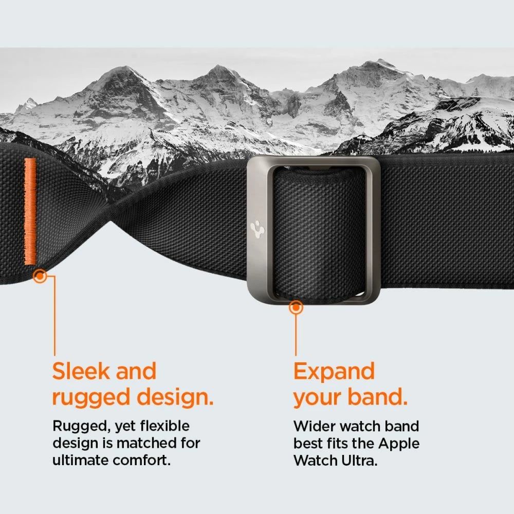 Mbështjellës Spigen Lite Fit Pro me rrip për Apple Watch Ultra 1/2 (49mm), Matte Black