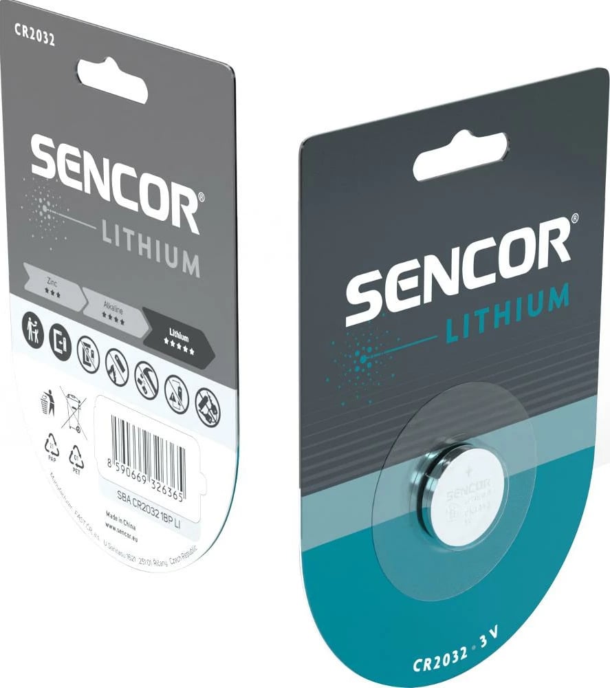 Bateri Sencor SBA CR2032 1BP Li, 1 copë