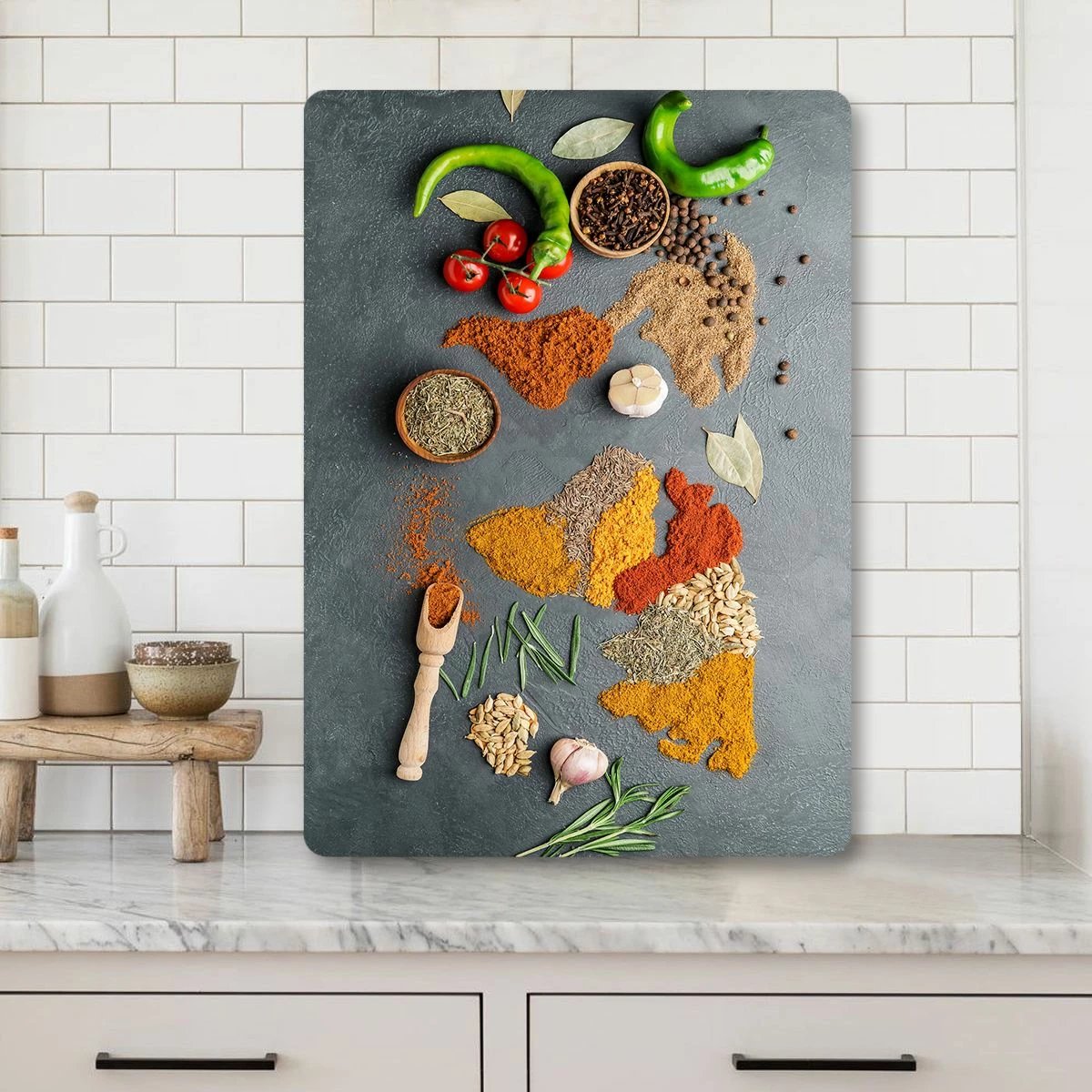 Dërrasë prerëse Hermia, xham i temperuar, shumëngjyrëshe, Ckt110-3040, 30x40cm Dërrasë prerëse Hermia, xham i temperuar, shumëngjyrëshe, Ckt110-3040, 30x40cm