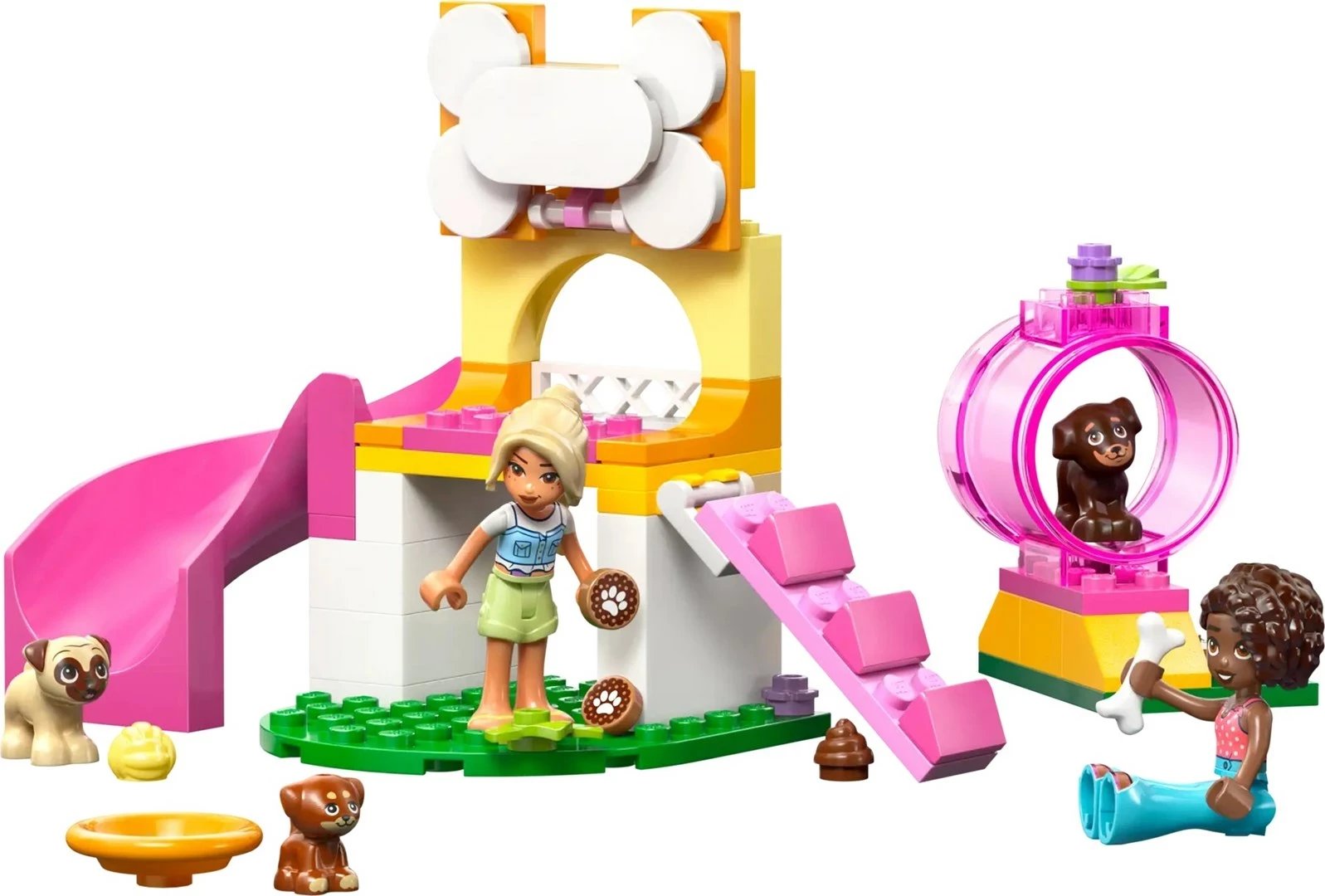 Set lodrash LEGO Friends Puppy Playground 42665, 66 pjesë, për fëmijë 4+