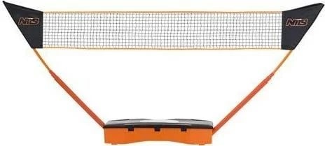 Set rrjetash NILS eXtreme ZSB3 3-në-1 për badminton, tenis dhe volejboll, me mbështjellës, E zezë