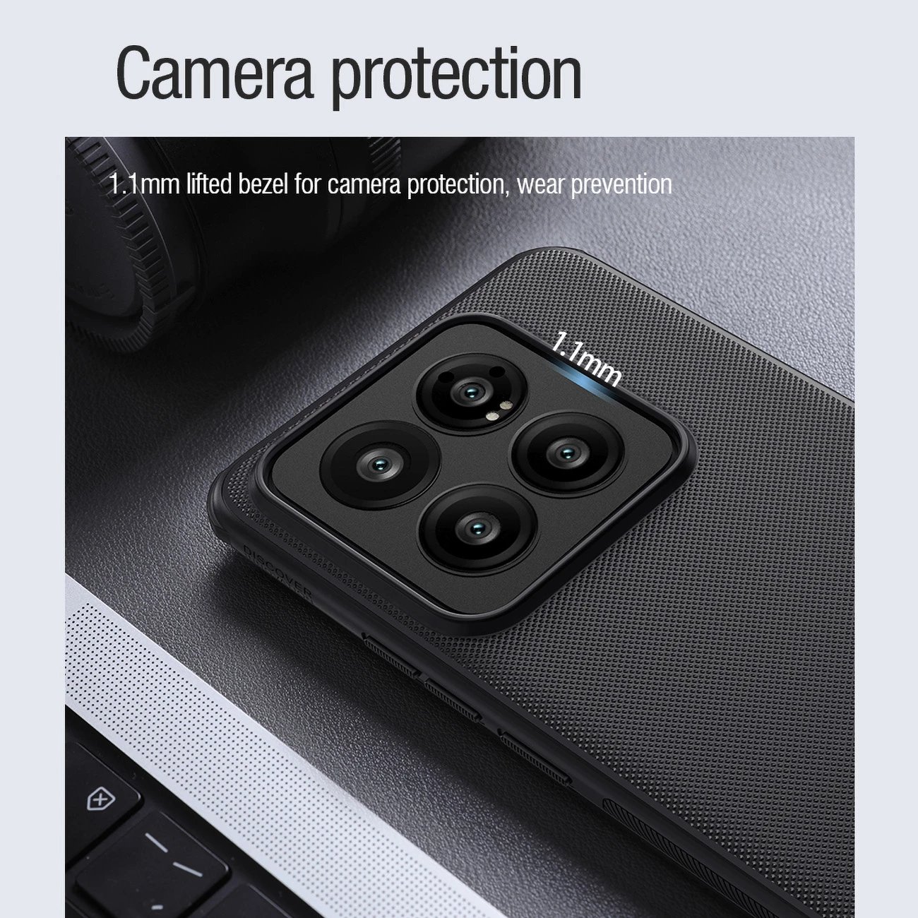Mbështjellës Nillkin Super Frosted Shield Pro Magnetic për Xiaomi 14, i zi