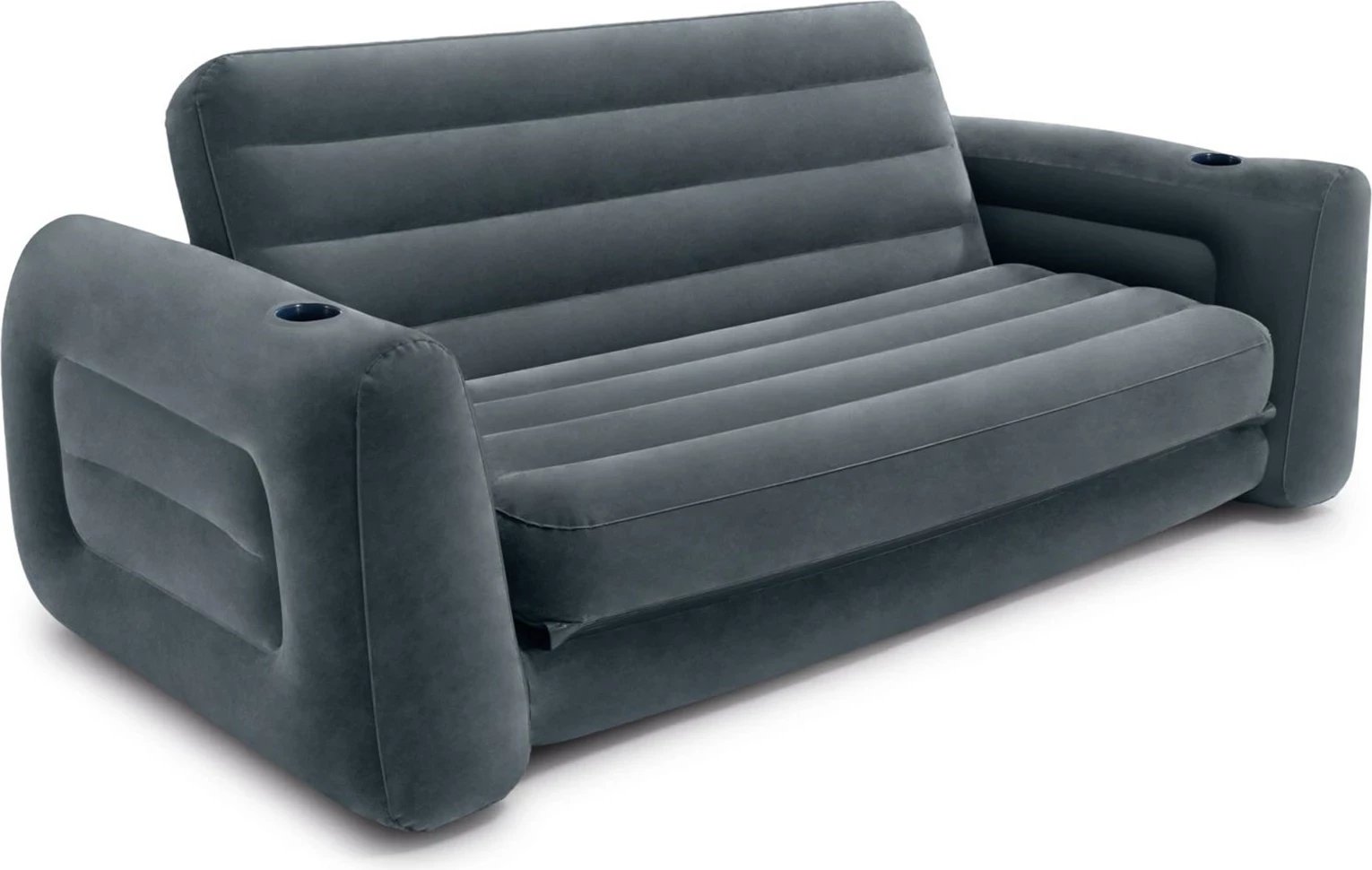 Divan i fryrë Intex Double Foldable Flocked Sofa, PVC, Gri