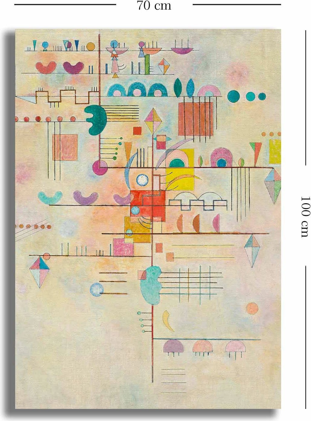 Pikturë dekorative në kanavacë Wallity, 70100KANDINSKY013