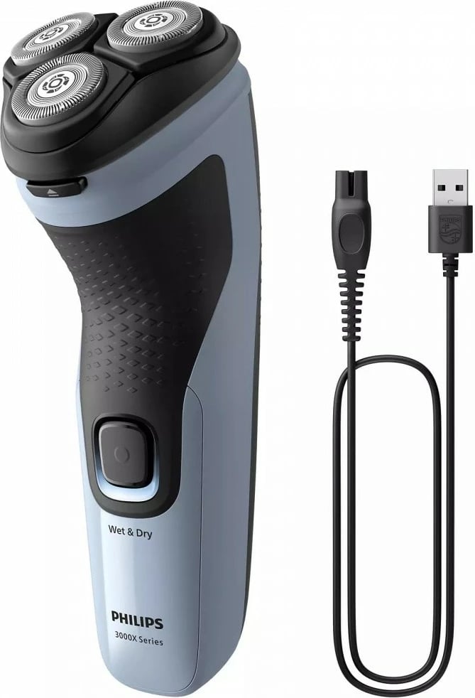 Makinë rroje Philips Shaver Series 3000X X3003/00, për meshkuj, Azure Makinë rroje Philips Shaver Series 3000X X3003/00, për meshkuj, Azure