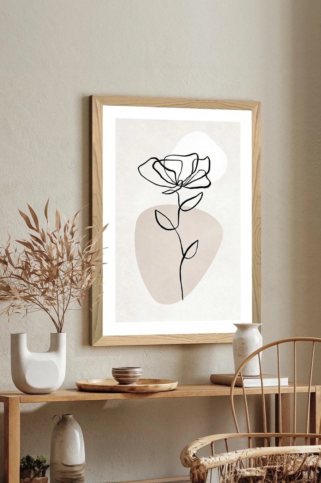 Pikturë dekorative, Wallity, Tekhammdf68, shumëngjyrëshe, 33x48cm