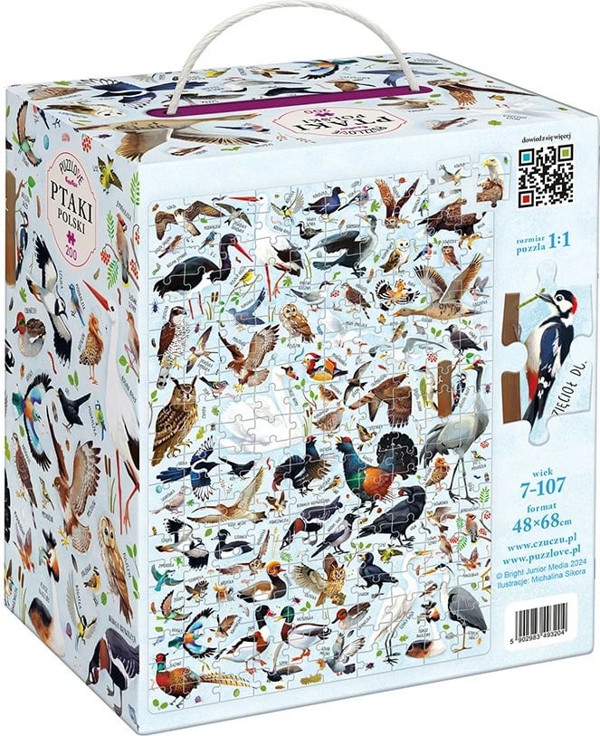 Puzzle CzuCzu Puzzlove Birds of Poland, 200 pjesë
