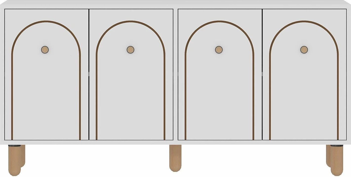 Konsolë Skye Decor, Orıon, e bardhë