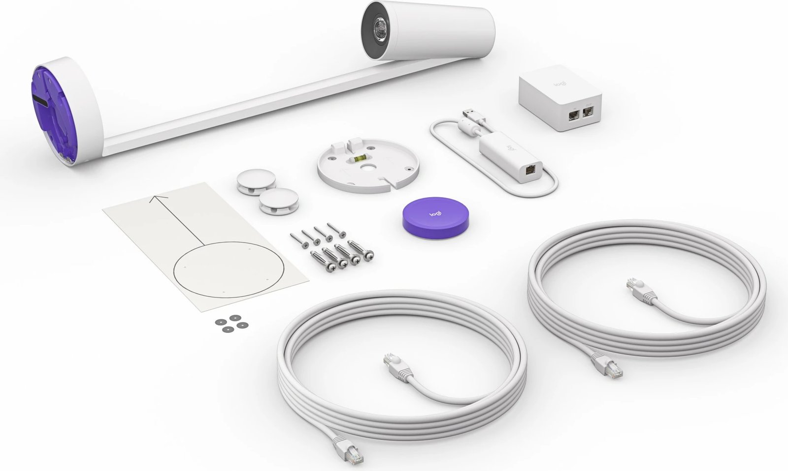 Kamera për dërrasë të bardhë Logitech Scribe, Full HD, 1920 x 1080 pixels, e bardhë